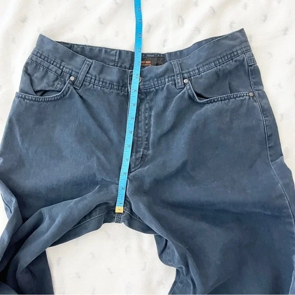 Zara Man Navy Blue Straight-Leg Chino Pants – Classic Fit, Size 34 - Picture 9 of 9